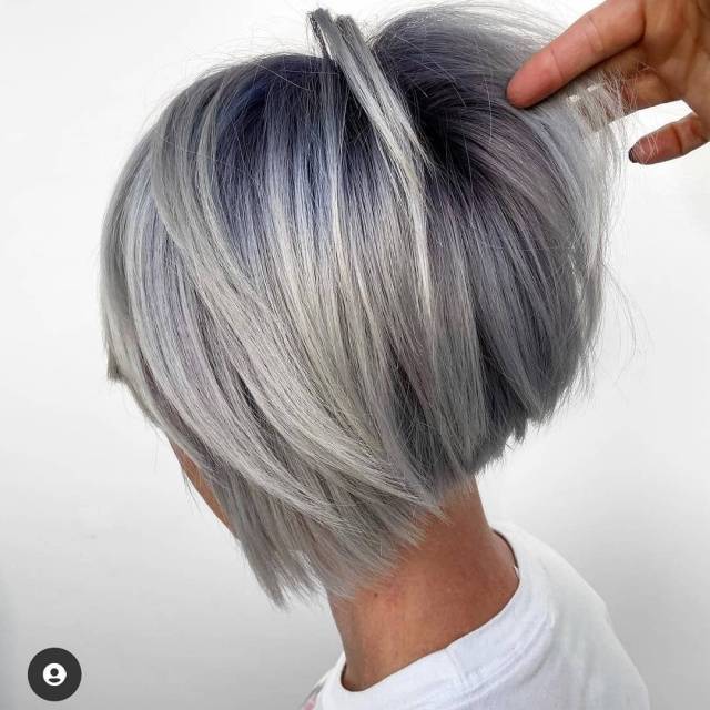 Super-Trend grau Frisuren