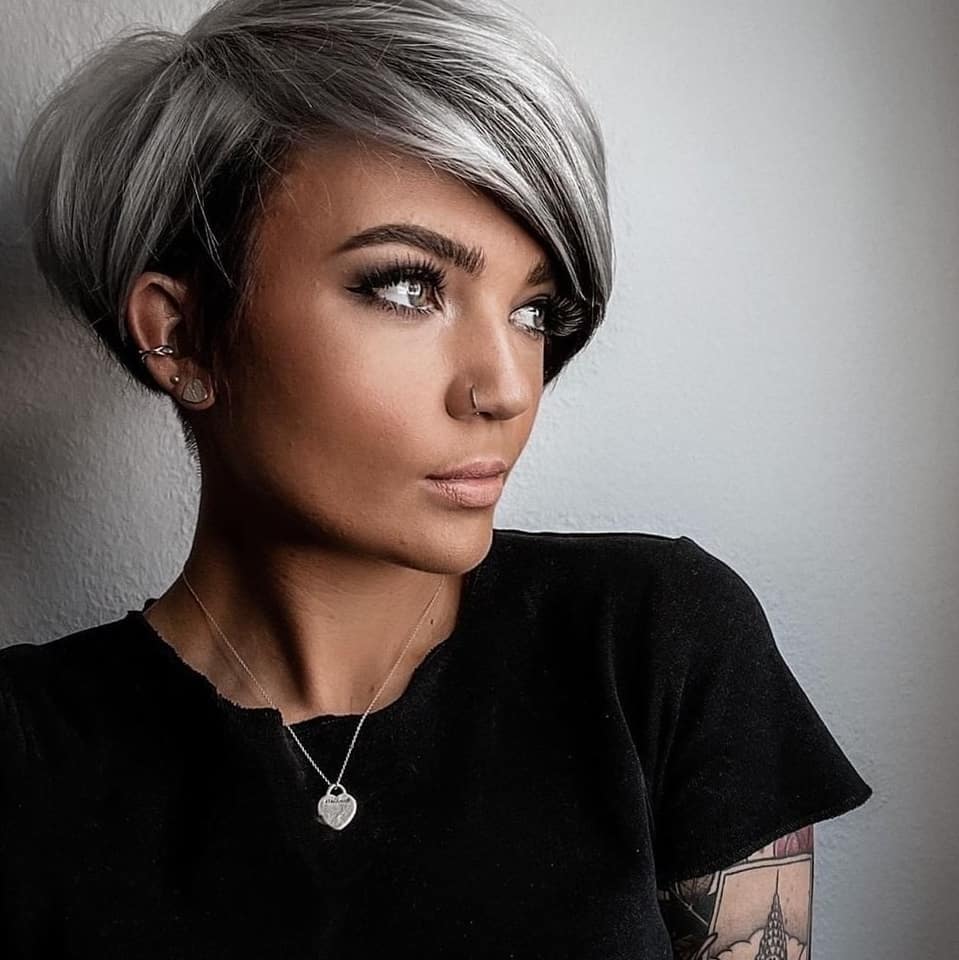 Super-Trend grau Frisuren