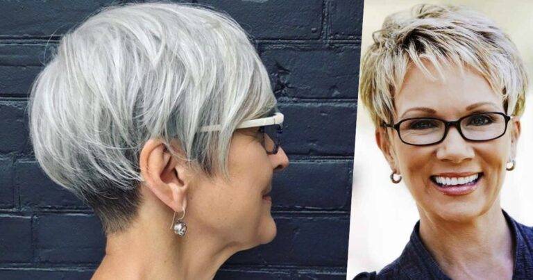 Frisuren ab 60 mit Brille – Die natürliche Schönheit betonen