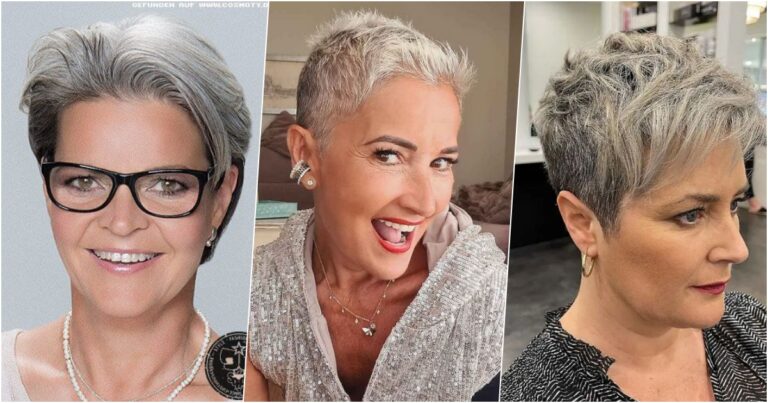 Kurze graue Frisuren ab 40 – Stilvoll und selbstbewusst