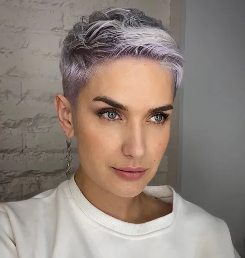 1. Edgy Lavender Pixie