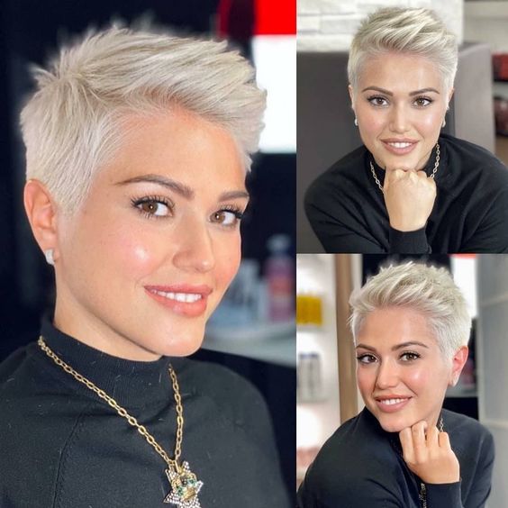 13 Kurze platinblonde Haarideen zur Inspiration für deinen nächsten Salonbesuch 🤍