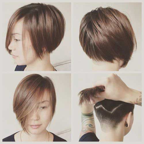 6. Kurzer Pixie Cut mit langem Pony