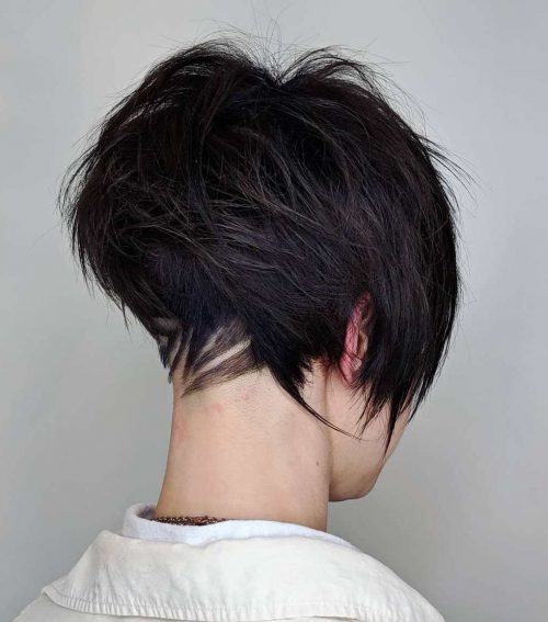 42. Undercut Layered Bob