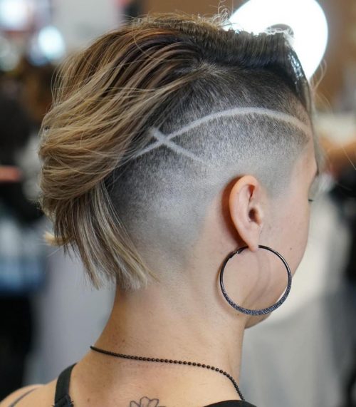 11. Rasierter Undercut Bob