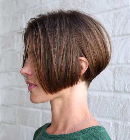 40. Undercut Stacked Bob