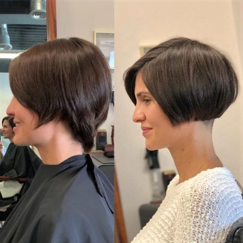 17. Kurzer Undercut Bob