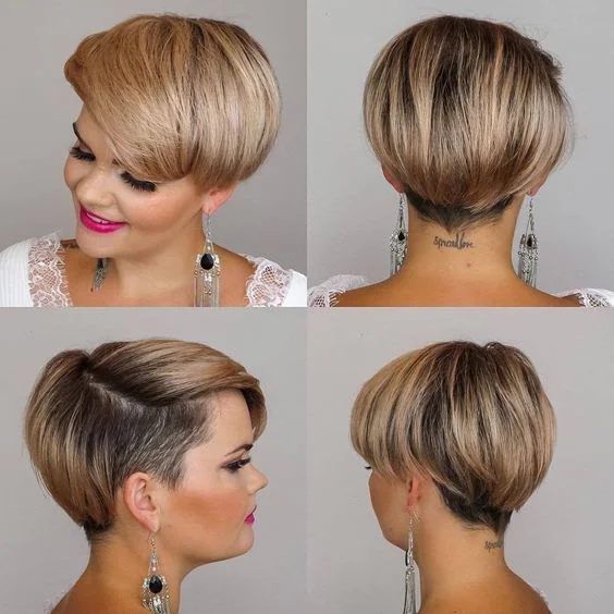 20 Einzigartige und Stilvolle Undercut Kurzhaarfrisuren für Frauen