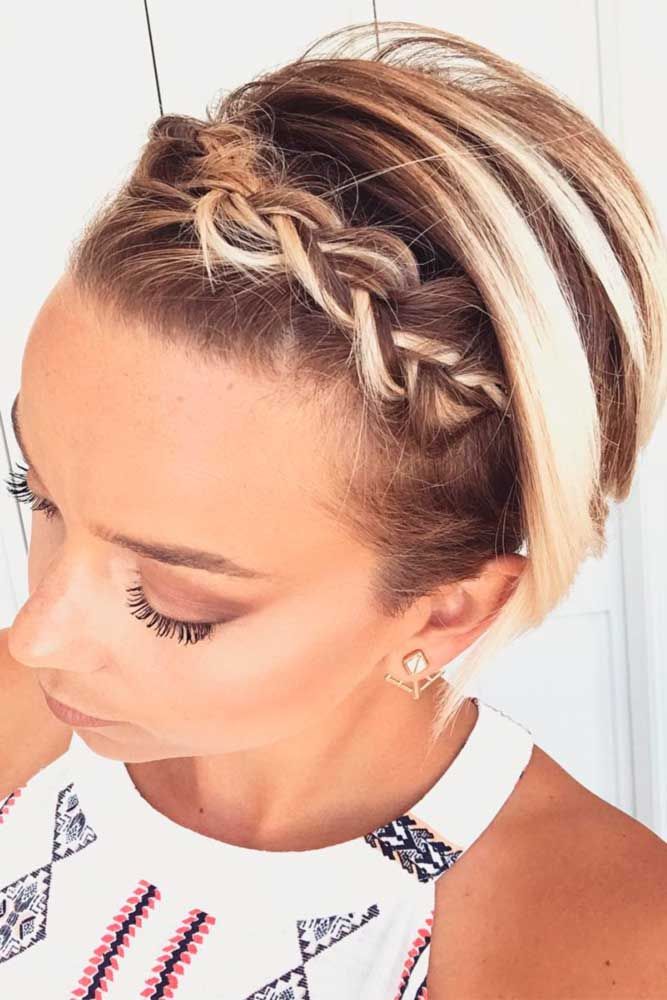 24 Süßeste Flechtfrisuren für kurze Haare & Undercuts