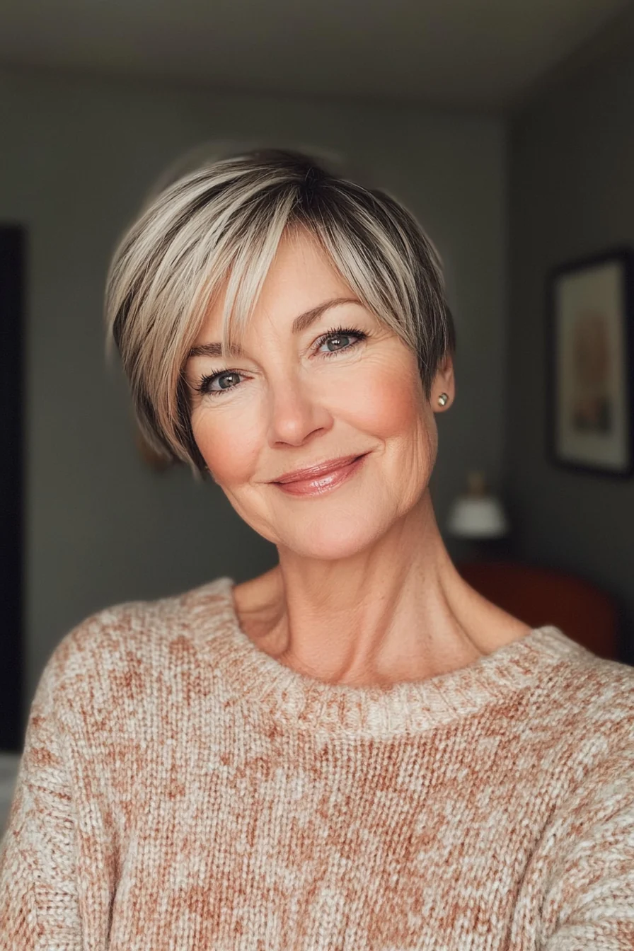 20 erstaunliche Kurzhaarfrisuren für Frauen über 60 mit dünnem Haar im Jahr 2025