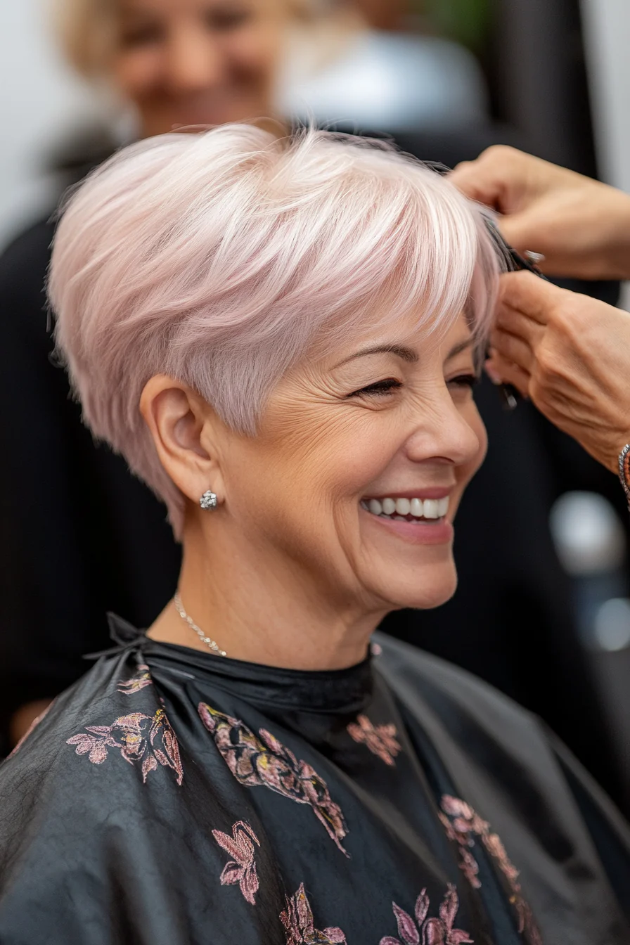 20 erstaunliche Kurzhaarfrisuren für Frauen über 60 mit dünnem Haar im Jahr 2025