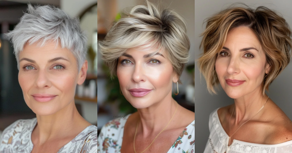 20 wunderschöne Kurzhaarfrisuren für Frauen über 60, die wenig Pflege erfordern