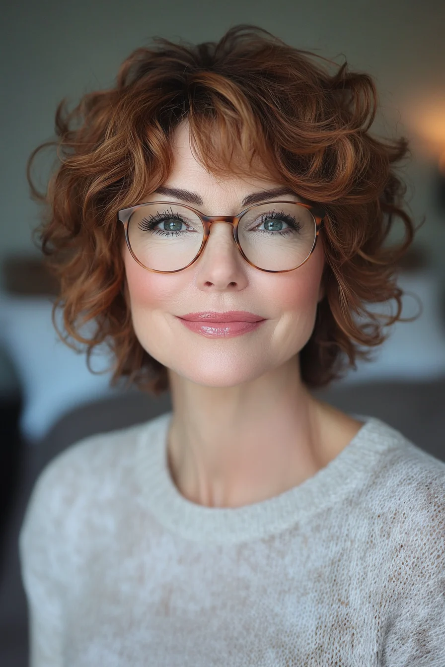 20 trendige Kurzhaarfrisuren für Frauen über 50 mit Brille, die im Jahr 2025 glänzen