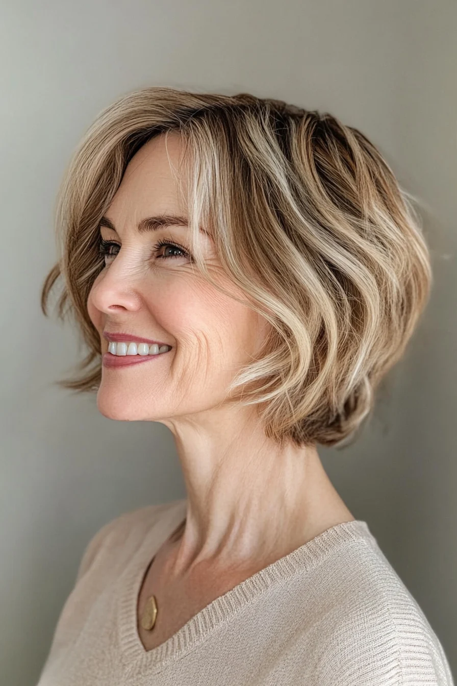 24 alterswidrige kurze Bob-Frisuren für Frauen über 50