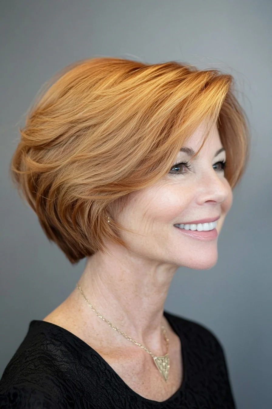 24 alterswidrige kurze Bob-Frisuren für Frauen über 50