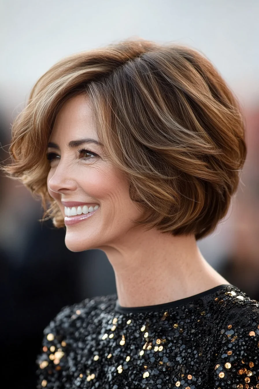 24 alterswidrige kurze Bob-Frisuren für Frauen über 50