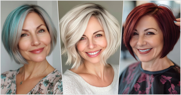 24 alterswidrige kurze Bob-Frisuren für Frauen über 50