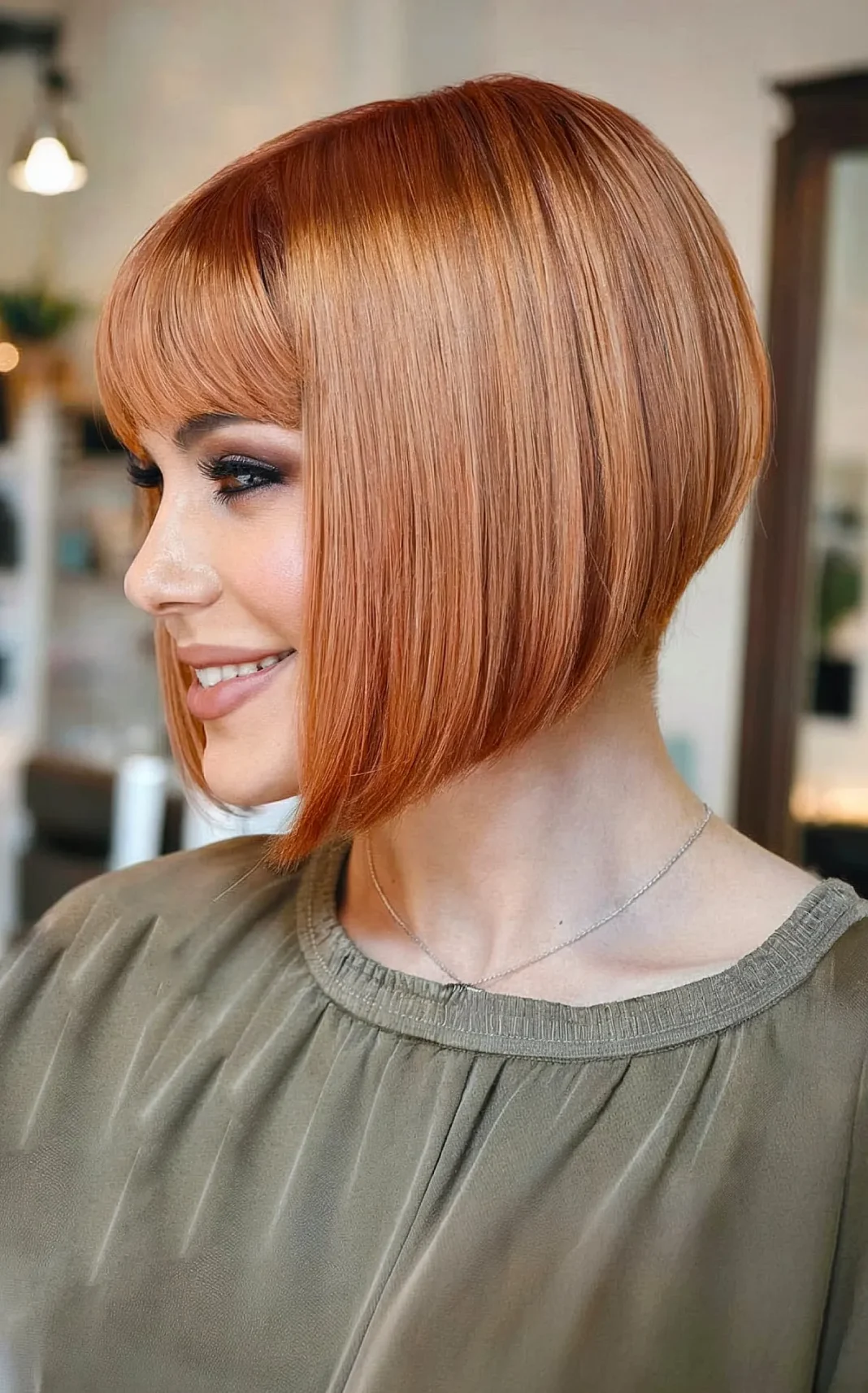 21 der besten A-Linien Bob mit Pony für einen modischen Look