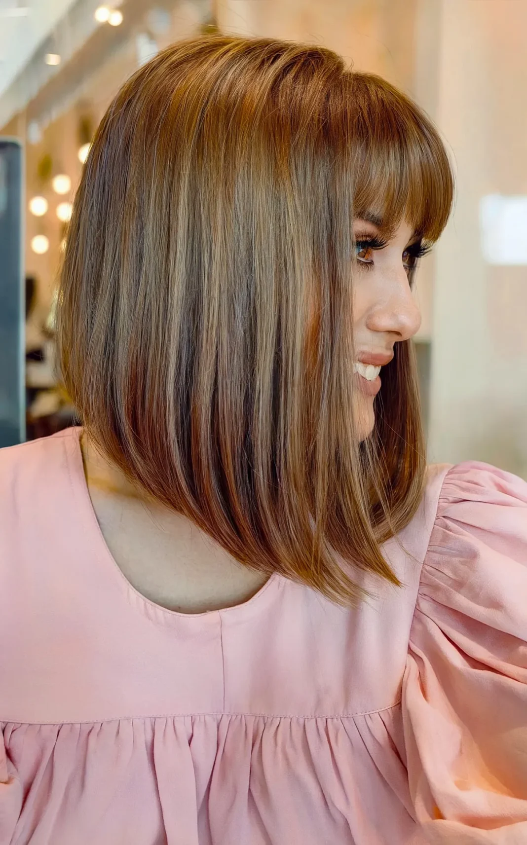 21 der besten A-Linien Bob mit Pony für einen modischen Look