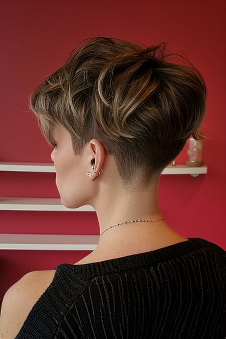 Pixie-Schnitt mit Fokus auf den Hinterkopf: 23 Raffinierte Varianten
