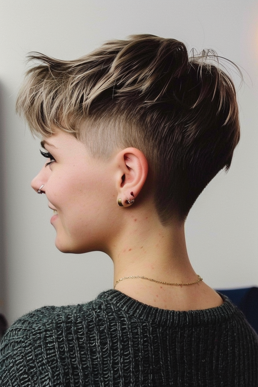 Pixie-Schnitt mit Fokus auf den Hinterkopf: 23 Raffinierte Varianten