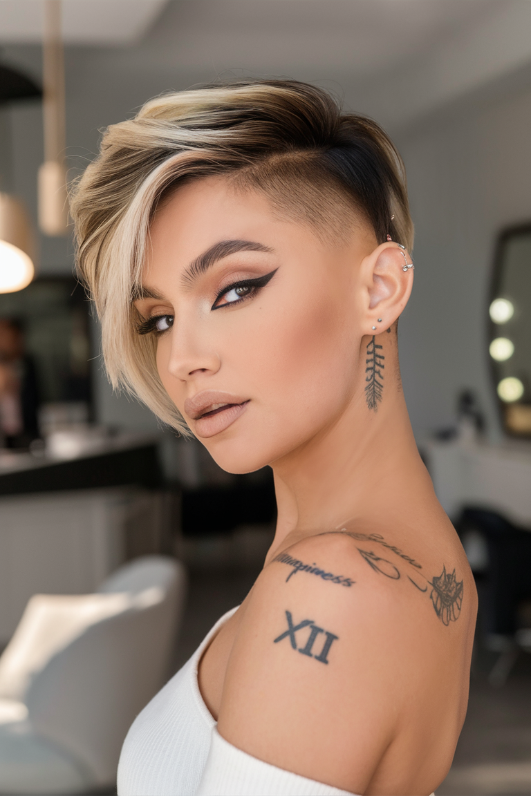 20 Ideen für asymmetrische Pixie-Schnitte: Coole Frisuren für 2025