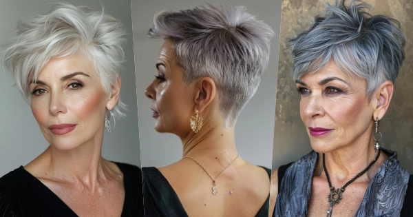 20 Frisuren für ältere Frauen mit grauem, feinem, geradem oder lockigem Haar