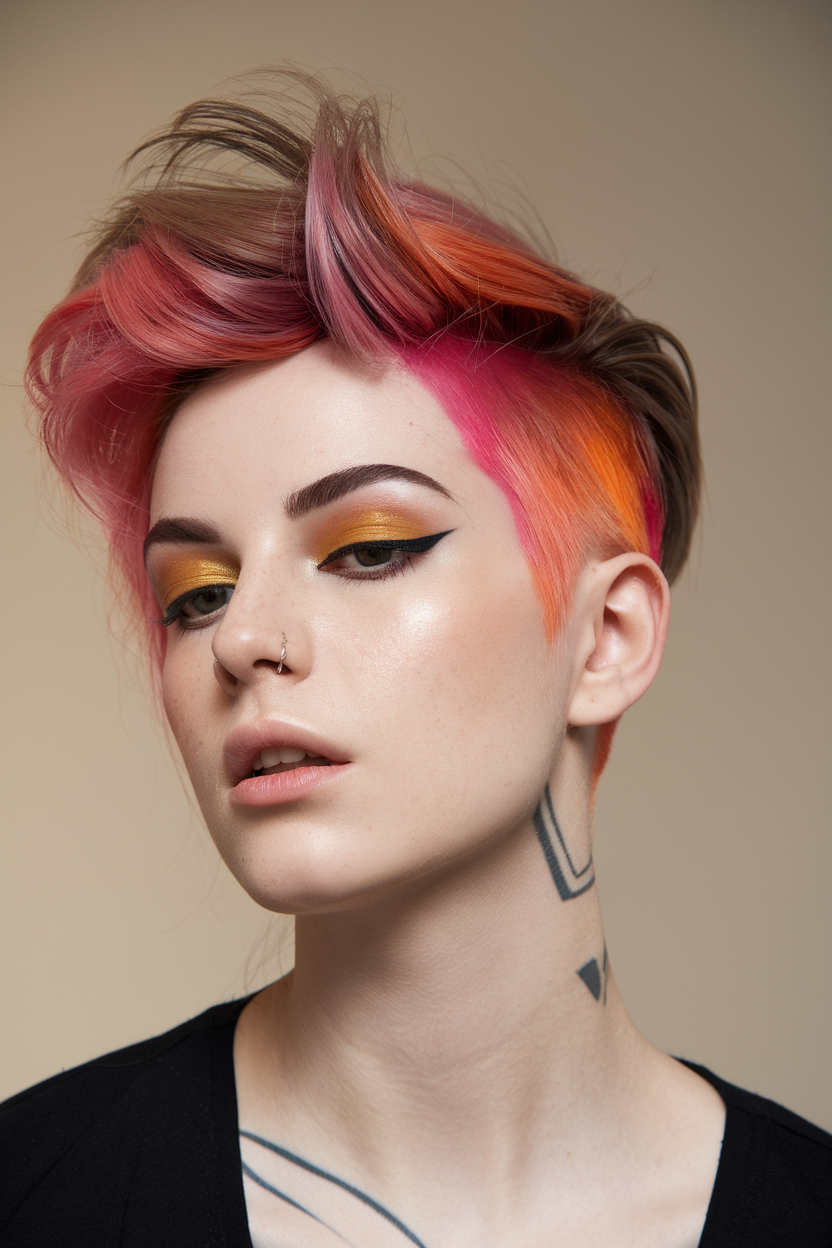 20 Ideen für asymmetrische Pixie-Schnitte: Coole Frisuren für 2025