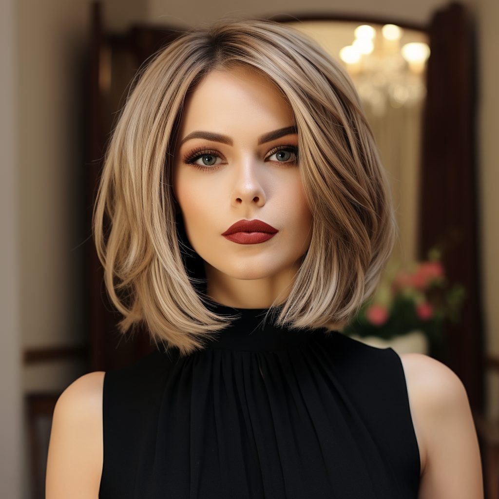 25 schicke und charismatische mittellange Frisuren für 2025