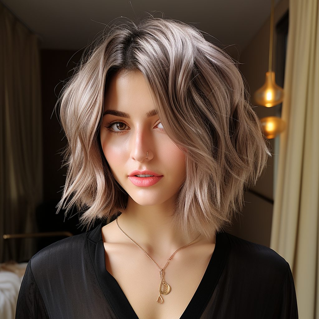 25 schicke und charismatische mittellange Frisuren für 2025