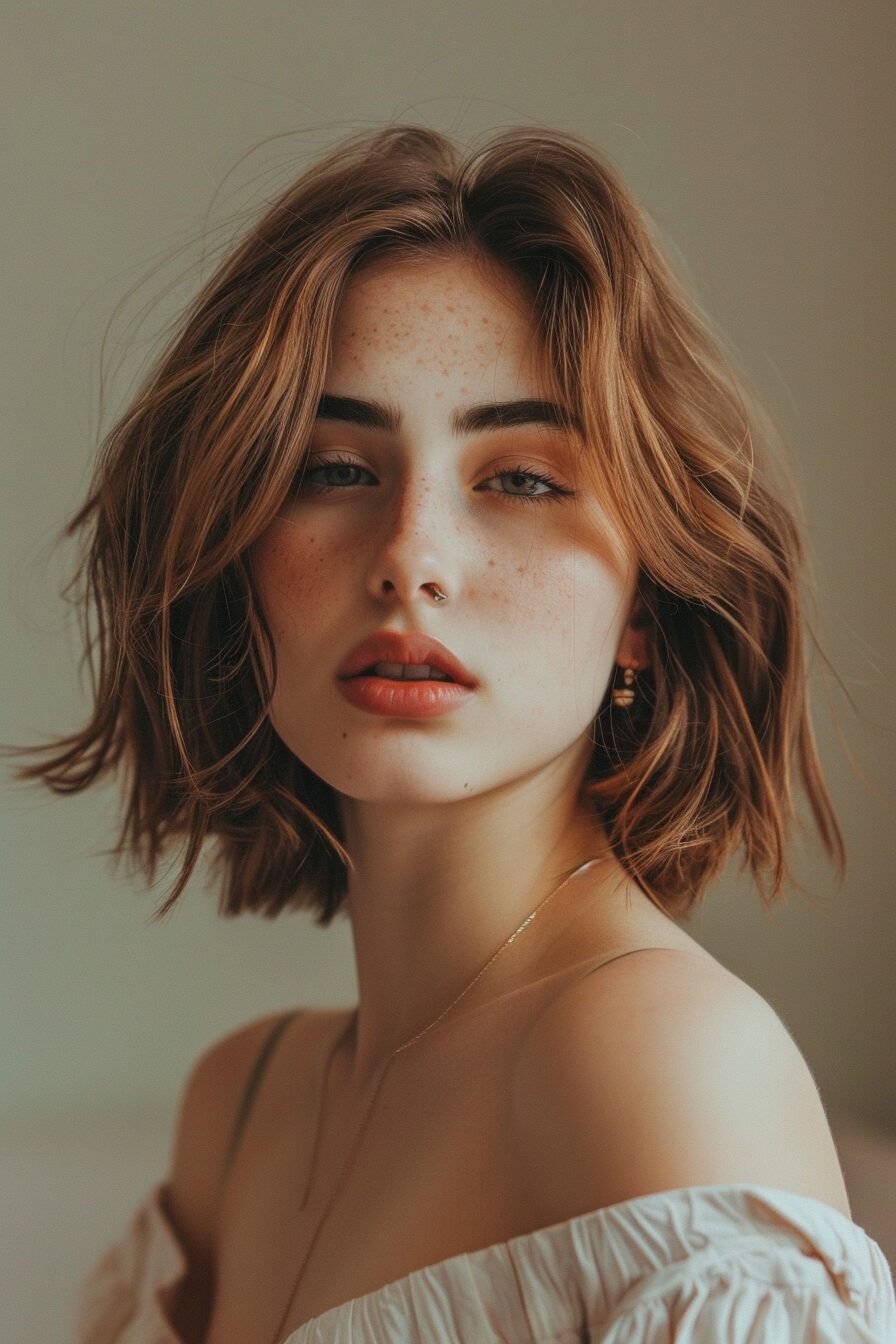 25 schicke und charismatische mittellange Frisuren für 2025