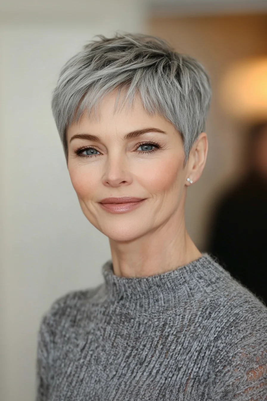 23 Wunderschöne Kurze Pixie-Frisuren für Frauen über 50 – Unsere Auswahl für 2025!