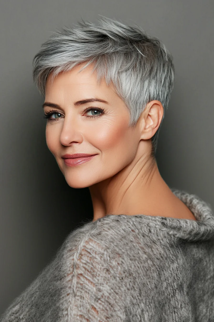 23 Wunderschöne Kurze Pixie-Frisuren für Frauen über 50 – Unsere Auswahl für 2025!