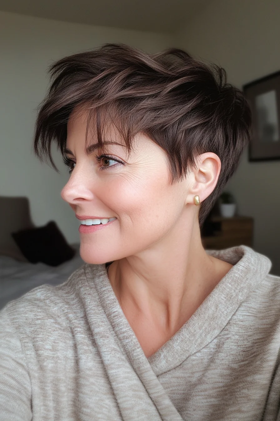 23 Wunderschöne Kurze Pixie-Frisuren für Frauen über 50 – Unsere Auswahl für 2025!