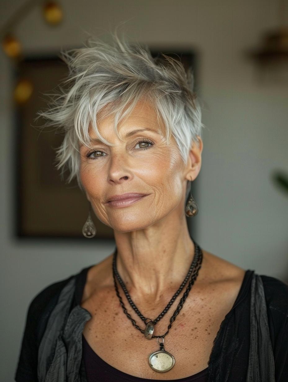 Pixie-Frisuren 50+: Ästhetik, Selbstbewusstsein und Stil im Alter