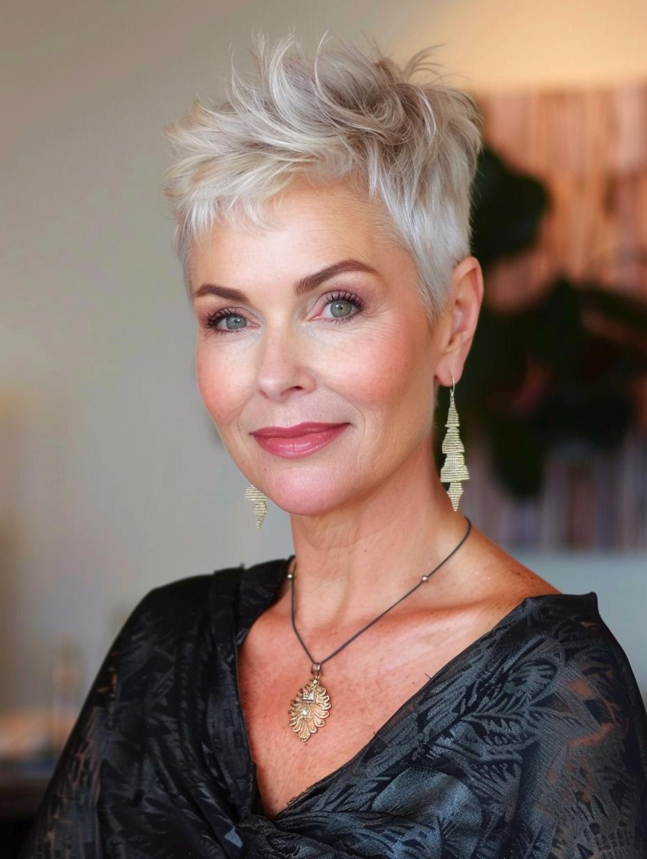 Pixie-Frisuren 50+: Ästhetik, Selbstbewusstsein und Stil im Alter