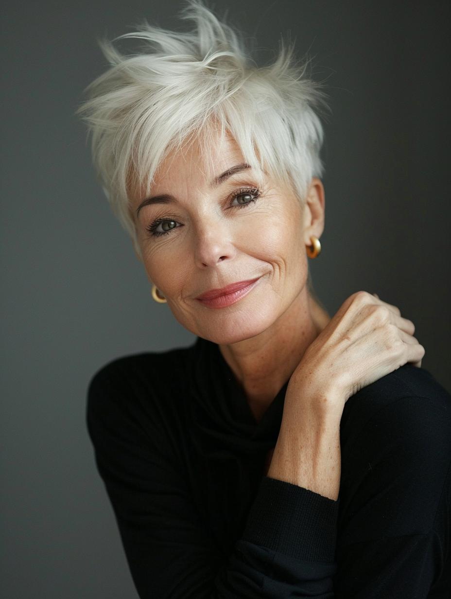 Pixie-Frisuren 50+: Ästhetik, Selbstbewusstsein und Stil im Alter