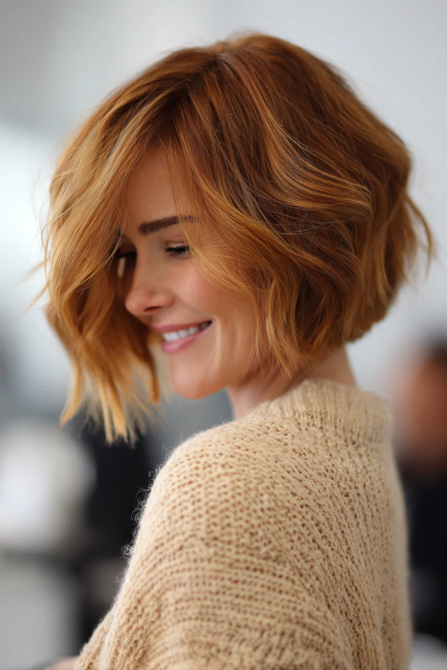 Über 25 Kurzhaarfrisuren für Frauen über 50 mit welligem Haar