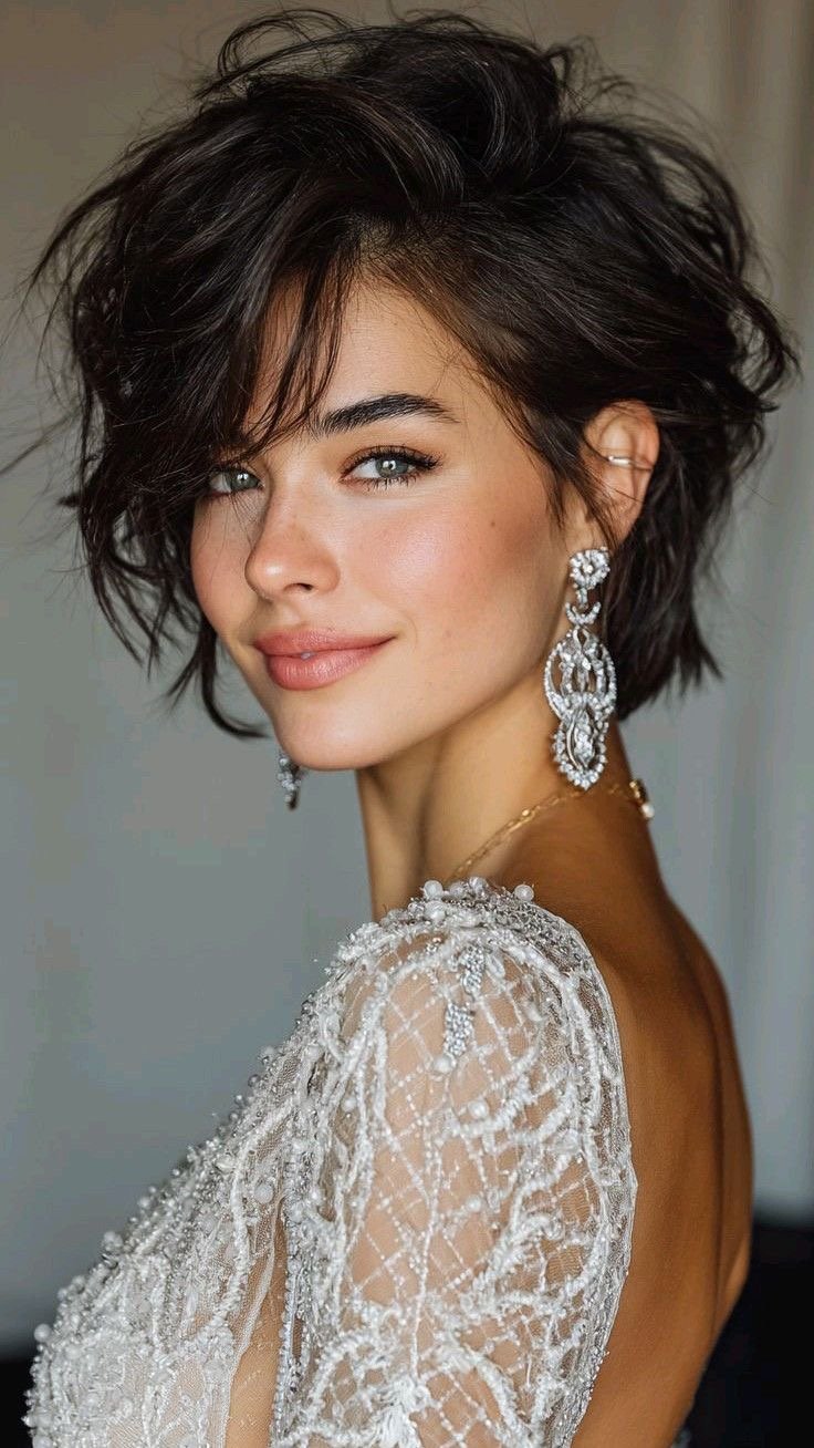 Von cool bis classy: Schwarze Kurzhaarschnitte für jeden Anlass