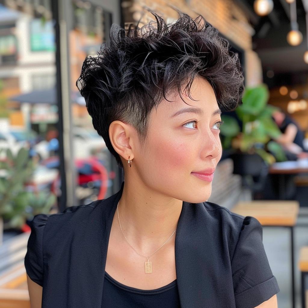 Von cool bis classy: Schwarze Kurzhaarschnitte für jeden Anlass