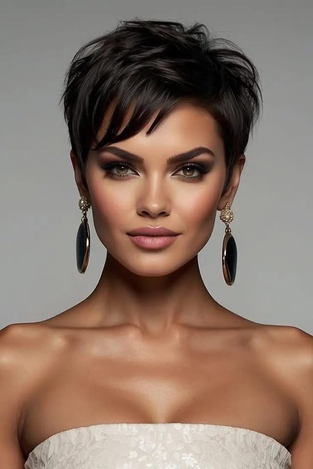 Von cool bis classy: Schwarze Kurzhaarschnitte für jeden Anlass