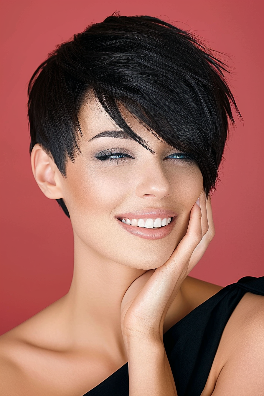 Von cool bis classy: Schwarze Kurzhaarschnitte für jeden Anlass