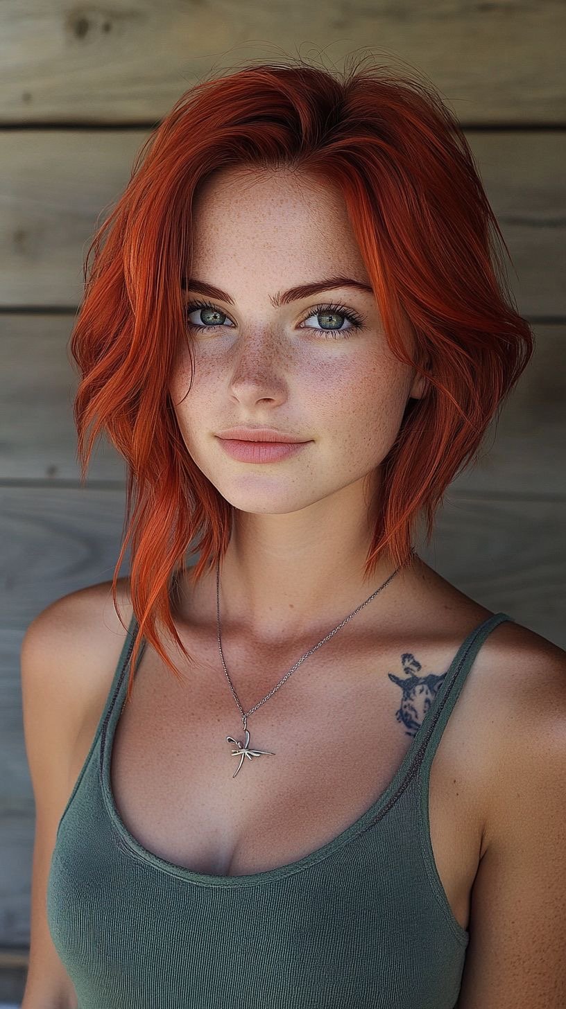 Pixie-Perfektion: Über 20 kupferfarbene Pixie-Frisuren, die die Wärme des Herbstes widerspiegeln