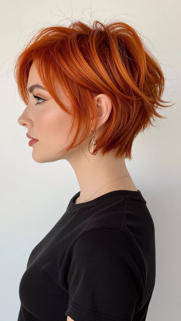 Pixie-Perfektion: Über 20 kupferfarbene Pixie-Frisuren, die die Wärme des Herbstes widerspiegeln