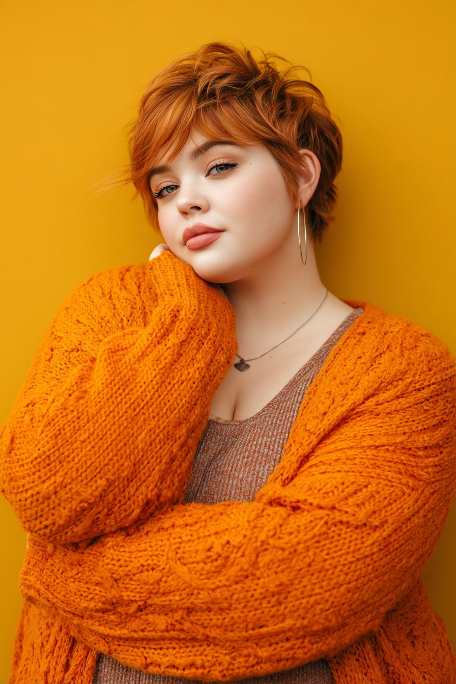 Pixie-Perfektion: Über 20 kupferfarbene Pixie-Frisuren, die die Wärme des Herbstes widerspiegeln