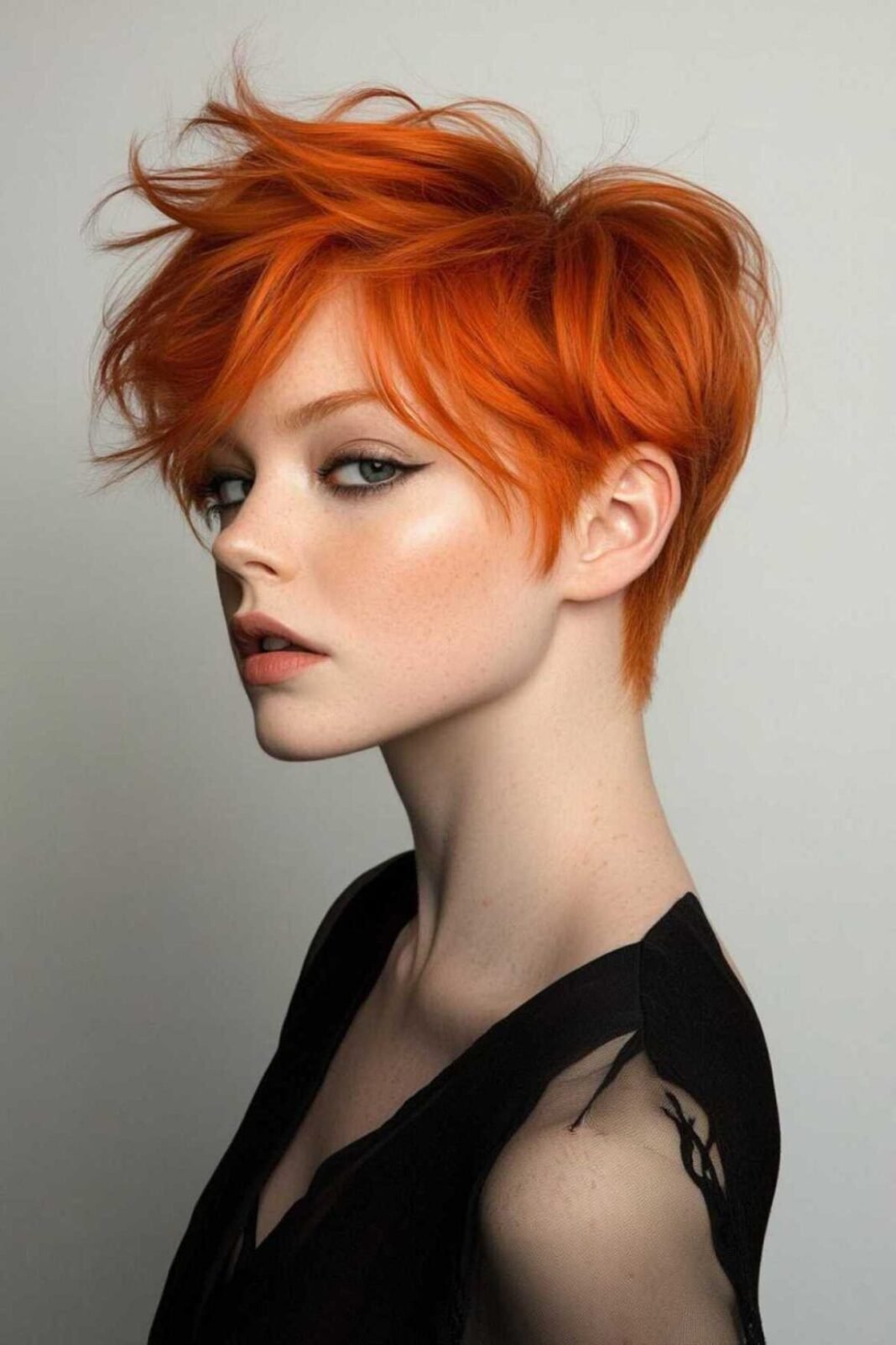 Pixie-Perfektion: Über 20 kupferfarbene Pixie-Frisuren, die die Wärme des Herbstes widerspiegeln