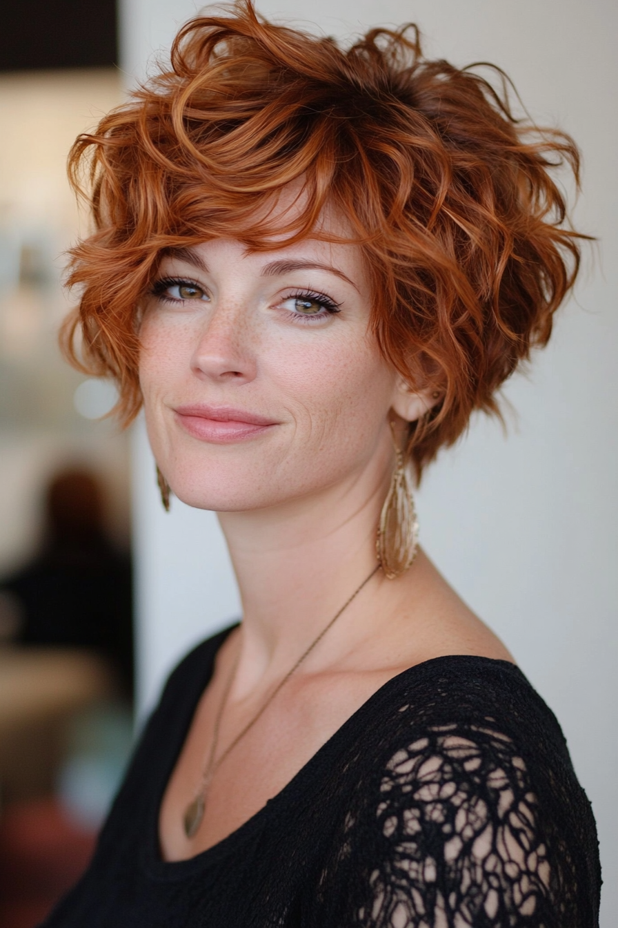 Pixie-Perfektion: Über 20 kupferfarbene Pixie-Frisuren, die die Wärme des Herbstes widerspiegeln