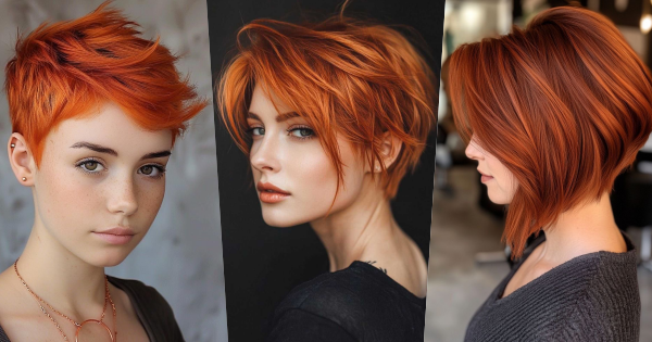 Pixie-Perfektion: Über 20 kupferfarbene Pixie-Frisuren, die die Wärme des Herbstes widerspiegeln