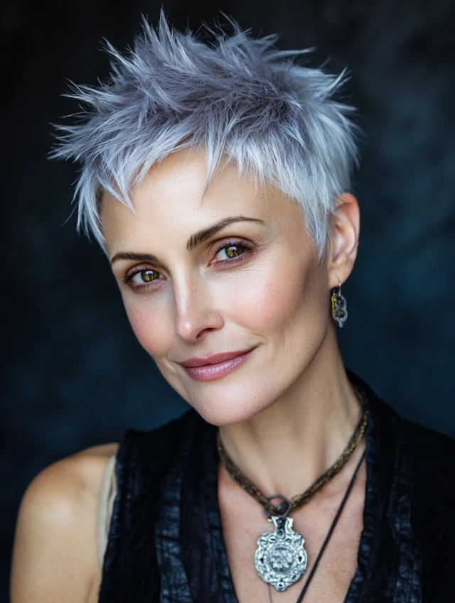 Kurze, stachelige Frisuren für ältere Frauen: Mutige und zeitlose Looks, die Sie mit Selbstbewusstsein rocken können