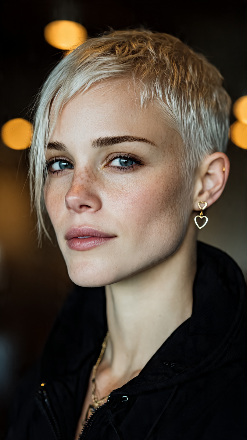 Gefrorene Schönheit: Kurzhaar-Inspirationen in Eisigen Silber- und Platintönen